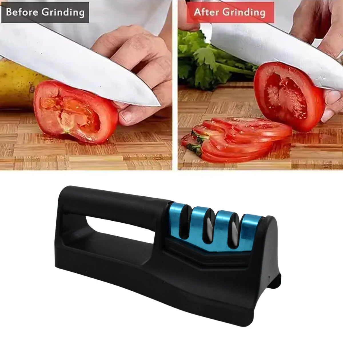 10020 Knife Sharpener For Kitchen Knife Sharpener With Vegetable Chopper And Fish Scale Remover Handheld Knives Pocket Knife Sharpener Knife Sharpener For Chefs Serrated Knife (9in1)