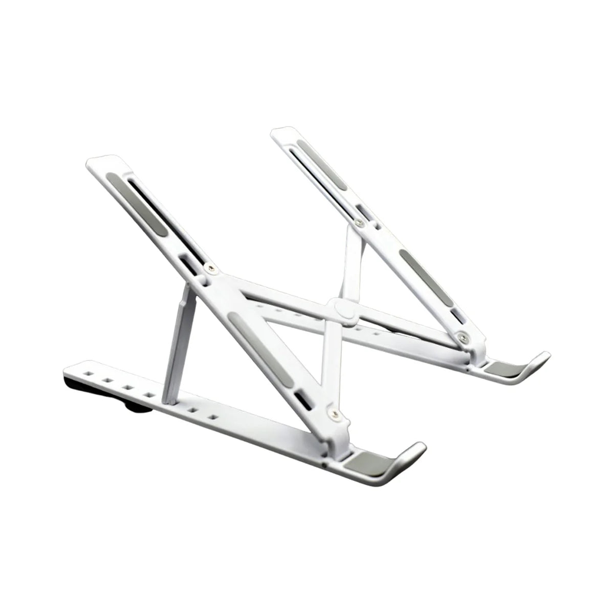 Adjustable Ergonomic Foldable Portable, Holder Riser Tablet Stand Plastic (Use In 14 inch Laptop)