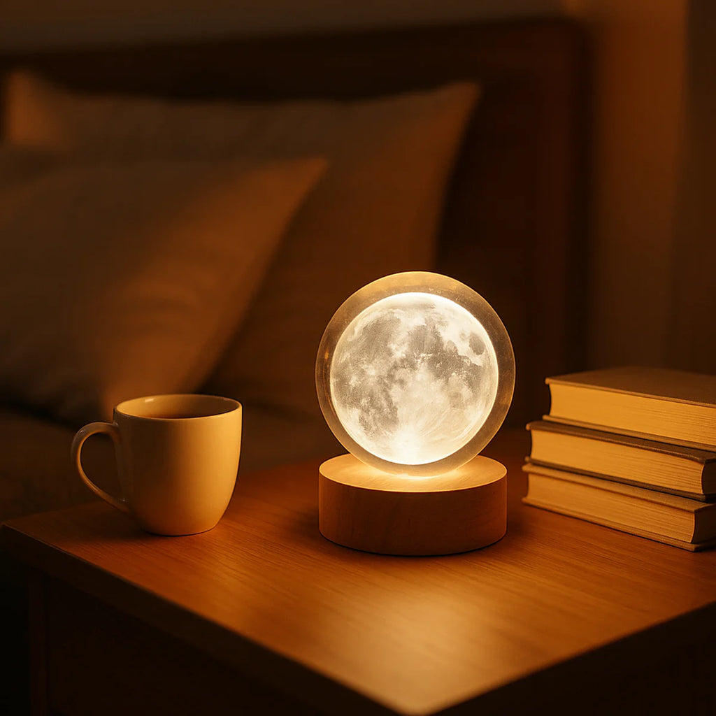 3d Crystal Ball Lamps With Base (1 Pc)