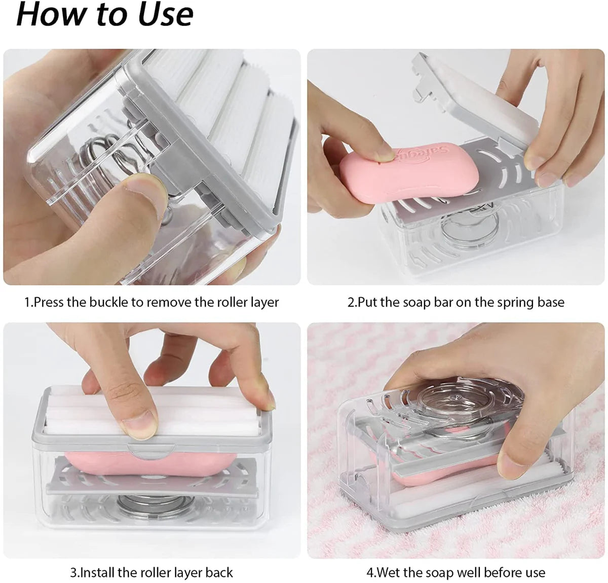 2 in 1 Soap Roller with Case (1Pc)